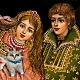 Scatola di lacca russa "Innamorati sull'altalena" Palekh s3