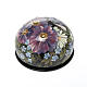Scatola lacca russa "fiori in rilievo" Palekh s1