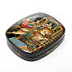 Scatola lacca russa "Cavallo gobbo" Palekh s1