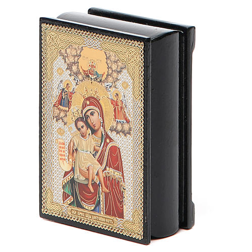 Box enamel Russia Our Lady of Perpetual Help 5