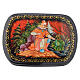 Russian lacquer box The Frog Princess, Palekh s1