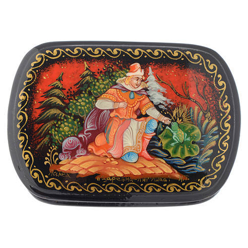 Caja laca papier machè La princesa rana Palech 1