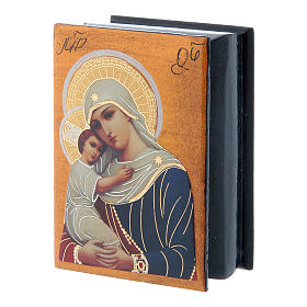 Russian decoupage box Our Lady of All Souls 7X5 cm