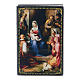 Russian lacquer box, Gerburt Christi (The Nativity) 9x6 cm s1