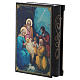Boîte russe peinte La Naissance de Jésus Christ 14x10 cm s2