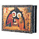 Boîte décorée russe La Naissance de Jésus Christ icône 14x10 cm s2