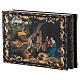 Boîte peinte russe L'Adoration des Bergers Giorgione 14x10 cm s2