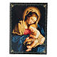 Russian papier-mâché and lacquer painted box Madonna with Child 22x16 cm s1