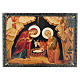 Russian papier-machè box with decorations The Birth of Jesus Christ 22X16 cm s1