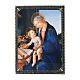 Scatola decorata russa decoupage La Madonna del Libro 22X16 cm s1