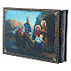 Russian papier-machè box The Birth of Jesus Christ and the Adoration of the Three Wise Men 22X16 cm s2