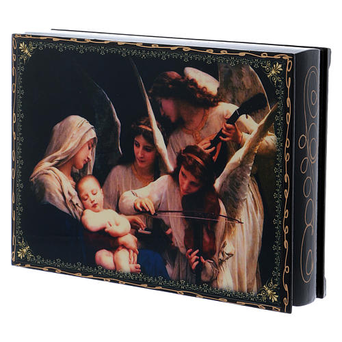 Decorated lacquer decoupage box The Chant of the Angels 22X16 cm 2