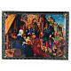 Boîte russe papier mâché décoré L'Adoration des Mages Dürer 22x16 cm s1