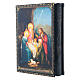 Boîte papier mâché russe Naissance de Jésus Christ format 22x16 cm s2