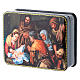 Russian Papier-mâché box The Birth of Christ of Murillo 11x8 cm Fedoskino style s2