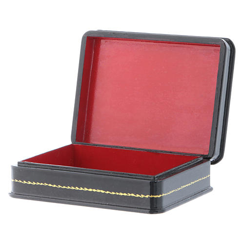 Russische Lackdose aus Papiermaché Geburt Christi Reproduktion 11x8 cm im Fedoskino-Stil 3