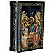 Russian lacquer box, 5.5x4 in, Holy Trinity s2