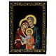Russian lacquer box, 5.5x4 in, Holy Family s1