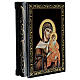 Box of 5.5x4 in, Russian lacquer of the Mother of God of Konev s2