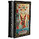 Russian icon box lacquer St Micheal 22x16 cm s2