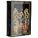 Russian lacquer box with Holy Trinity, 9x6 in s2