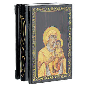 Papier-mâché box, 3.5x2.5 in, Our Lady of Kazan