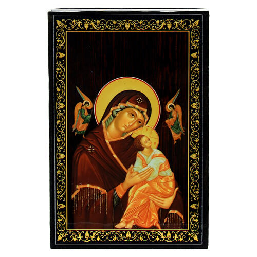 Lady of Perpetual Help Box 9x6 cm Russian lacquer 1