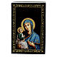 Russian lacquer box 9x6 cm Ierusalimskaya Mother of God s1