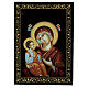 Ierusalimskaya Mother of God Russian lacquer box 14x10 cm s1