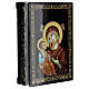 Ierusalimskaya Mother of God Russian lacquer box 14x10 cm s2