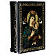 Russian lacquer box 14x10 cm Our Lady of Perpetual Help paper-mache s2