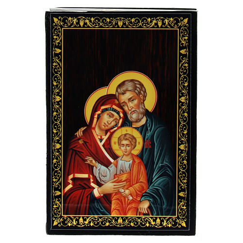 Box with Holy Family, 3.5x2.5 in, Russian lacquer 1