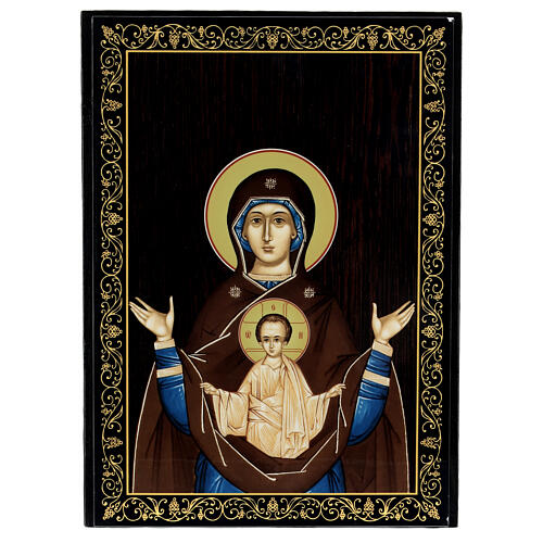 Szkatułka Matka Boża Konevskaya, 22x16 1