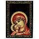 Russian lacquer on papier-maché box, Igorevskaya Mother of God, 9x6 in s1