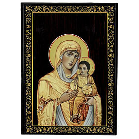 Our Lady of Kazanskaya icon box 22x16 Russian lacquer