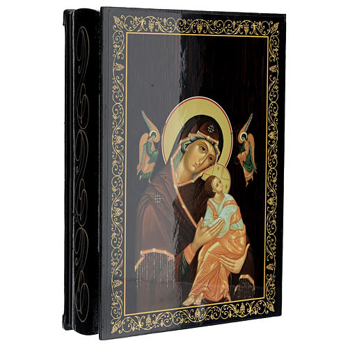 Our Lady of Perpetual Help icon box 22x16 Russian lacquer 2
