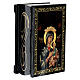 Our Lady of Perpetual Help box paper-mâché Russian lacquer 9x6 cm s2