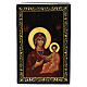 Scatola 9x6 cm Madonna Smolensk lacca russa s1