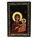 Box 9x6 cm Our Lady of Smolensk Russian lacquer s1