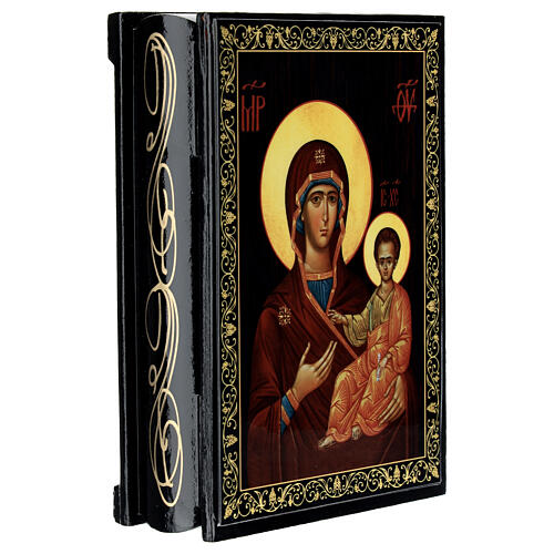 Scatola 14x10 cm Madonna Smolensk cartapesta 2