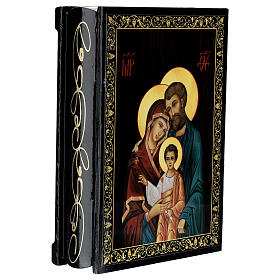 Holy Family Box 14x10 cm Russian lacquer
