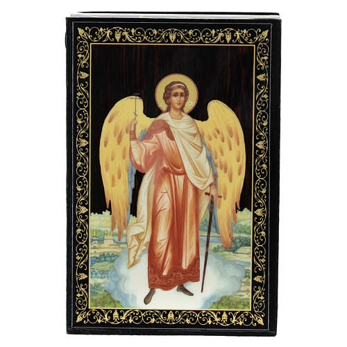 Guardian Angel Russian lacquer box 9x6 cm 1