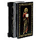 Caixa russa Cristo Pantocrator de corpo inteiro 9x6 cm papel-machê s2
