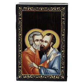 Box of 3.5x2.5 in, St. Peter and Paul, Russian papier-maché lacquer