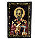 Box of 3.5x2.5 in, St. Nicholas of Myra, Russian papier-maché lacquer s1