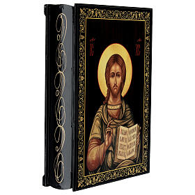 Szkatułka rosyjska Chrystus Pantokrator, 22x16cm