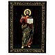 Russian lacquer box, full-length Christ Pantocrator, 9x6 in s1