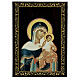 Russian lacquer box, Konevskaya Mother of God, 9x6 in s1