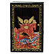St. Michael the Archangel icon box 9x6 cm Russian lacquer s1