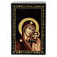 Schachtel Russisch Lack Pappmaché Madonna Kazanskaya, 9x6 cm s1